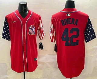 Men's New York Yankees #42 Mariano Rivera Red USA Limited Fashion Stitched Jersey