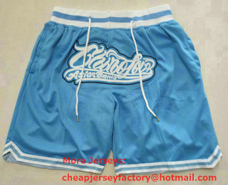 Men's North Carolina Tar Heels Light Blue Just Don Swingman Throwback Shorts