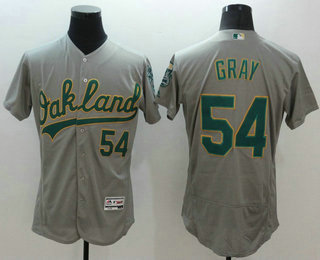 Men's Oakland Athletics #54 Sonny Gray Gray 2016 Flexbase Baseball Jersey