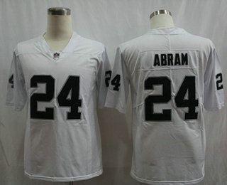 Men's Oakland Raiders #24 Johnathan Abram White 2017 Vapor Untouchable Stitched NFL Nike Limited Jersey