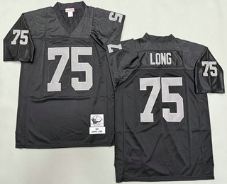 Men's Oakland Raiders #75 Howie Long Black 1983 Throwback Jersey