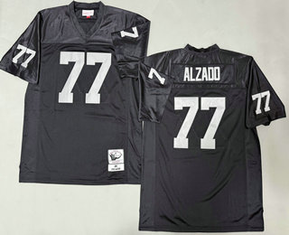 Men's Oakland Raiders #77 Lyle Alzado Black 1983 Throwback Jersey