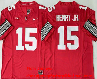 Men's Ohio State Buckeyes #15 Chris Henry Jr Limited Red FUSE 2026 College Football Jersey