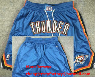 Men's Oklahoma City Thunder Blue Just Don Shorts