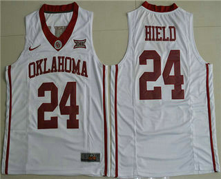 Men's Oklahoma Sooners #24 Buddy Heild White 2016 College Basketball Nike Jersey