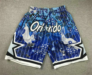 Men's Orlando Magic Blue White Rabbit Swingman Shorts