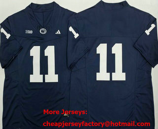 Men's Penn State Nittany Lions #11 Micah Parsons Limited Without Name Navy FUSE 2026 College Football Jersey