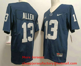 Men's Penn State Nittany Lions #13 Kaytron Allen Navy Blue 2022 Vapor Untouchable Stitched Nike Jersey