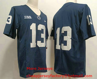 Men's Penn State Nittany Lions #13 Kaytron Allen Navy Blue No Name 2022 Vapor Untouchable Stitched Nike Jersey