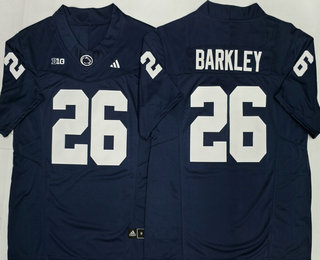 Men's Penn State Nittany Lions #26 Saquon Barkley Limited Navy FUSE 2026 College Football Jersey