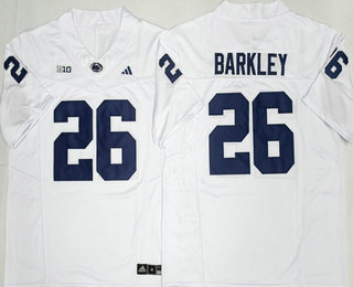 Men's Penn State Nittany Lions #26 Saquon Barkley Limited White FUSE 2026 College Football Jersey