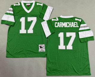 Men's Philadelphia Eagles #17 Harold Carmichael Kelly Green 1980 Throwback Jersey
