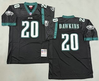 Men's Philadelphia Eagles #20 Brian Dawkins Black 2004 Throwback Jersey