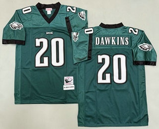 Men's Philadelphia Eagles #20 Brian Dawkins Green 2004 Throwback Jersey