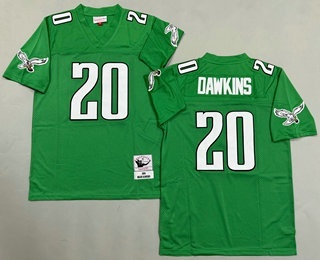Men's Philadelphia Eagles #20 Brian Dawkins Kelly Green 2004 Throwback Jersey