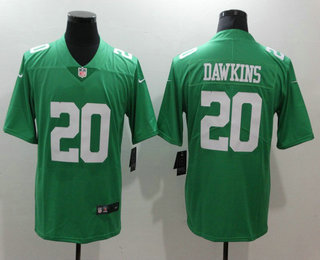 Men's Philadelphia Eagles #20 Brian Dawkins Light Green 2017 Vapor Untouchable Stitched NFL Nike Limited Jersey