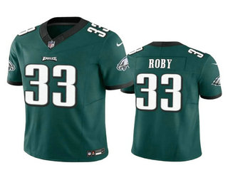 Men's Philadelphia Eagles #33 Bradley Roby Green 2023 FUSE Vapor Limited Stitched Jersey