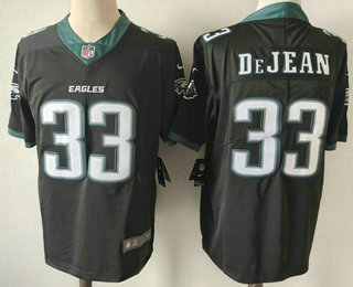 Men's Philadelphia Eagles #33 Cooper DeJean Limited Black Vapor Jersey