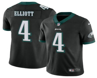 Men's Philadelphia Eagles #4 Jake Elliott Black Vapor Limited Stitched Jersey