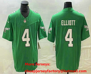 Men's Philadelphia Eagles #4 Jake Elliott Green Alternate FUSE Vapor Limited Stitched Jersey
