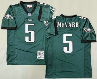 Men's Philadelphia Eagles #5 Donovan McNabb Green 1999 Throwback Jersey