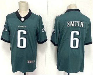 Men's Philadelphia Eagles #6 DeVonta Smith Green 2024 New Vapor Untouchable Limited Stitched Jersey
