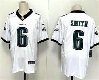 Men's Philadelphia Eagles #6 DeVonta Smith White 2024 New Vapor Untouchable Limited Stitched Jersey