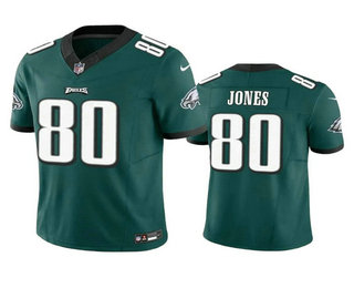 Men's Philadelphia Eagles #80 Julio Jones Green 2023 FUSE Vapor Limited Stitched Jersey