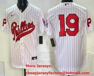 Men's Philadelphia Phillies #19 Greg Luzinski White 2026 Field of Dreams Stadium Stitched Jersey