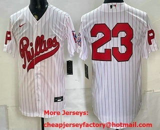 Men's Philadelphia Phillies #23 Jeff Hoffman White 2026 Field of Dreams Stadium Stitched Jersey