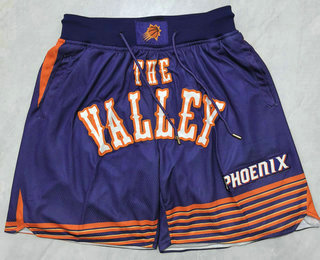 Men's Phoenix Suns Purple City Edition Stitched Shorts