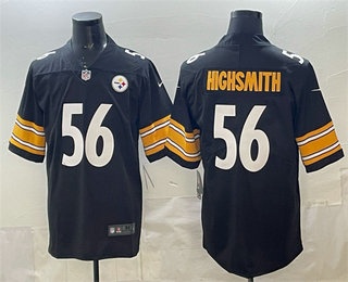 Men's Pisttburgn Steelers #56 Alex Highsmith Limited Black Vapor Jersey