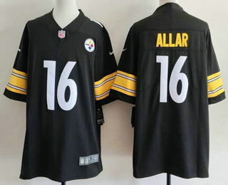 Men's Pittsburgh Steelers #16 Drew Allar Limited Black Vapor Jersey