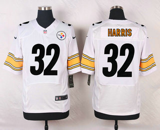 Men's Pittsburgh Steelers #32 Franco Harris White Retired Player NFL Nike Elite Jersey
