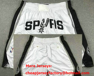 Men's San Antonio Spurs White Just Don Shorts