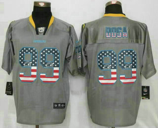 Men's San Diego Chargers #99 Joey Bosa Gray Flag Fashion NFL Nike Elite Jersey