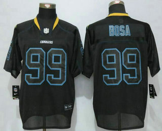 Men's San Diego Chargers #99 Joey Bosa Lights Out Black NFL Nike Elite Jersey