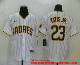 Men's San Diego Padres #23 Fernando Tatis Jr. White Stitched MLB Cool Base Nike Jersey