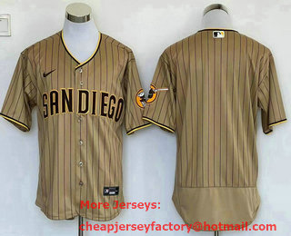 Men's San Diego Padres Blank Grey Stitched MLB Flex Base Nike Jersey