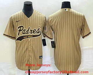 Men's San Diego Padres Blank Grey Cool Base With Patch Stitched Baseball Jersey