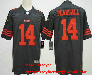 Men's San Francisco 49ers #14 Ricky Pearsall Limited Black Vapor Jersey