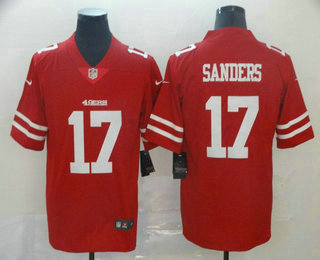 Men's San Francisco 49ers #17 Emmanuel Sanders Red 2017 Vapor Untouchable Stitched NFL Nike Limited Jersey