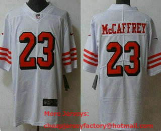 Men's San Francisco 49ers #23 Christian McCaffrey New White 2022 Color Rush Vapor Untouchable Limited Jersey