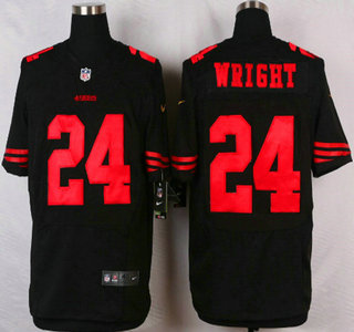 Men's San Francisco 49ers #24 Shareece Wright 2015 Nike Black Elite Jersey