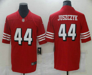 Men's San Francisco 49ers #44 Kyle Juszczyk Limited Red Throwback Vapor Jersey
