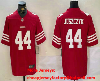Men's San Francisco 49ers #44 Kyle Juszczyk Red Vapor Stitched Nike Limited Jersey