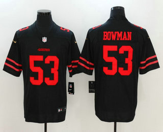 Men's San Francisco 49ers #53 NaVorro Bowman Black 2017 Vapor Untouchable Stitched NFL Nike Limited Jersey