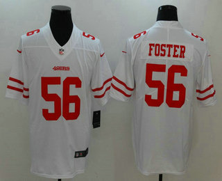 Men's San Francisco 49ers #56 Reuben Foster White 2017 Vapor Untouchable Stitched NFL Nike Limited Jersey