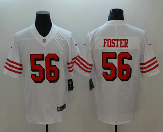Men's San Francisco 49ers #56 Reuben Foster White New 2018 Color Rush Vapor Untouchable Limited Jersey