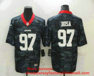 Men's San Francisco 49ers #97 Nick Bosa 2020 Camo Limited Stitched Nike NFL Jersey